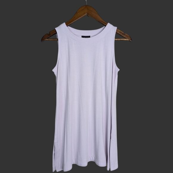 J. Jill Tunic Cardigan Sweater Set XS Lavender Purple Linen Blend Minimalist - Picture 5 of 10